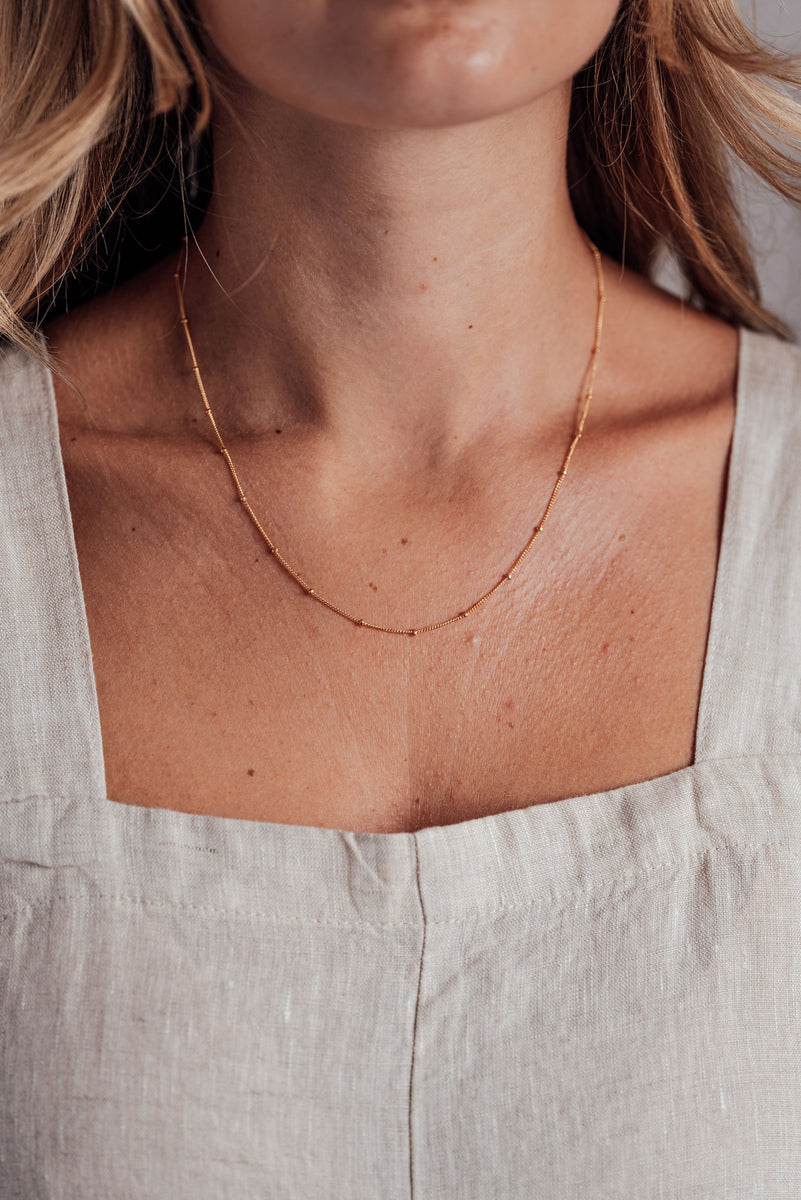 Embrace' Gold Filled Ball and Chain Necklace – BY IMOGEN ROSE