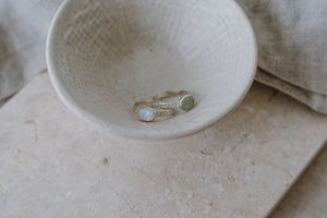 Bohème Silver Gemstone Stacking Ring