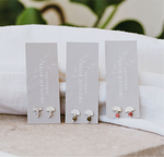 ‘Bloom’ Silver Tourmaline Studs