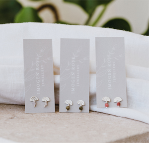 ‘Bloom’ Silver Tourmaline Studs