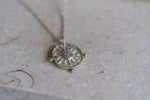 'Helia Goddess" Full Sun Silver Necklace