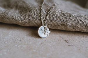 Forget-me-knot Personalised Charm Necklace