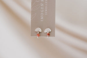 ‘Bloom’ Silver Tourmaline Studs