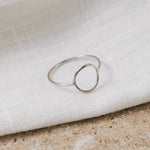 Eco 'Halo' Dainty Silver Ring