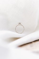 Moonstone Forever Entwined Silver Ring