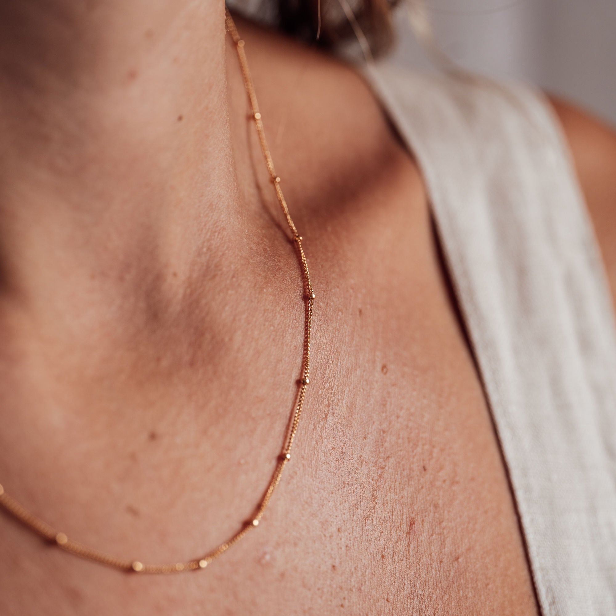 Embrace' Gold Filled Ball and Chain Necklace – BY IMOGEN ROSE