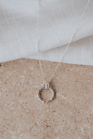 Forever Entwined Silver Necklace