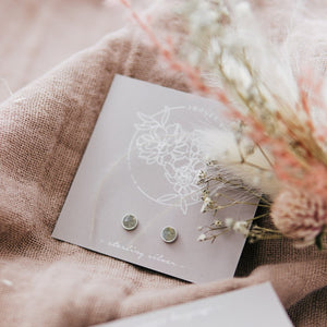 Labradorite Stud Earrings
