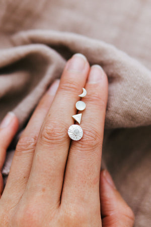 'Moonbeam' Mix and Match Stud Set