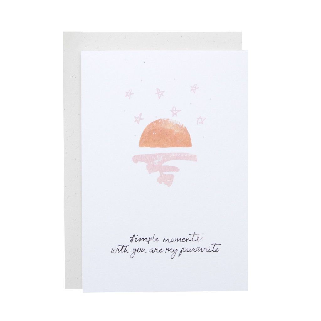 'Simple Moments With You' Greetings Card