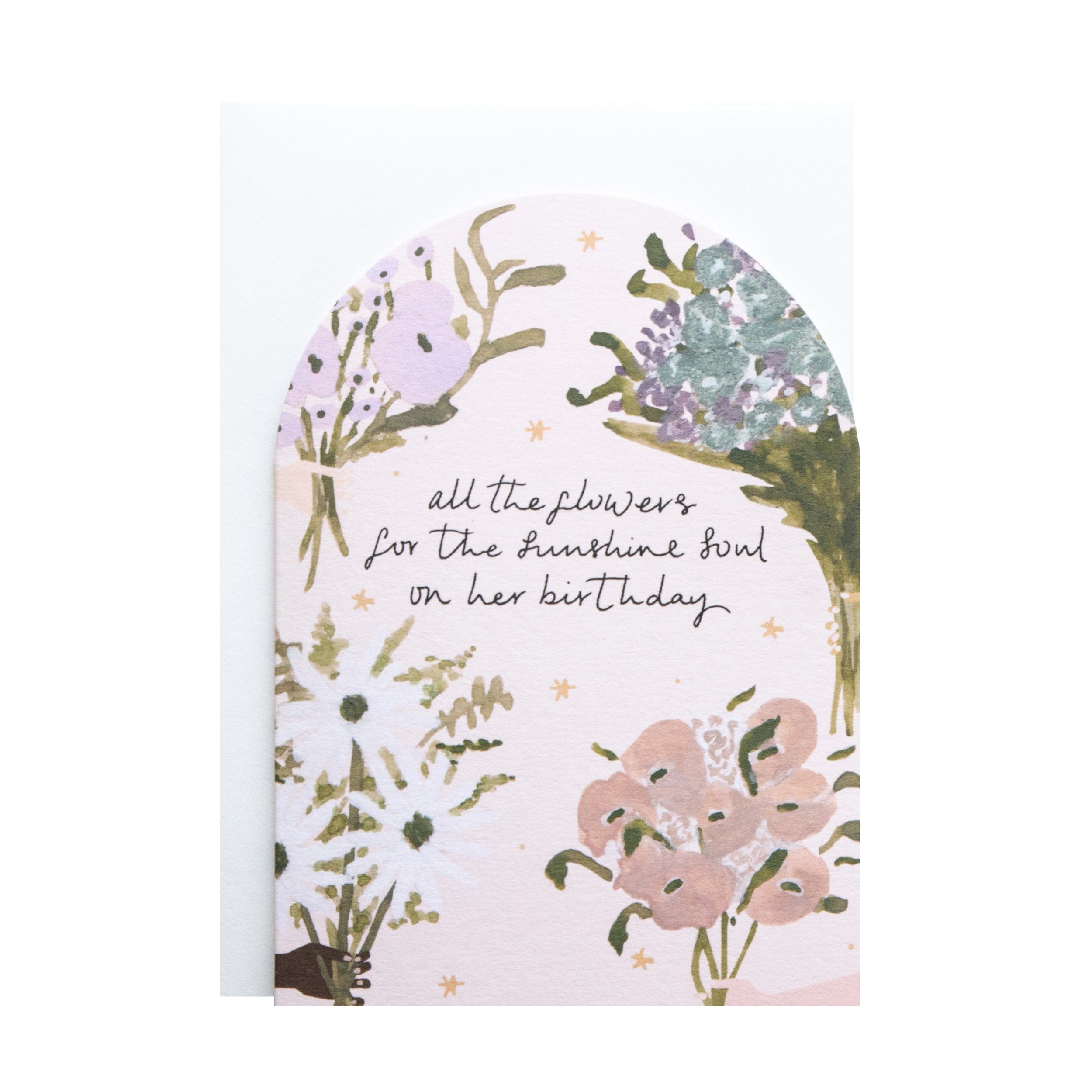 'All The Flowers' Greetings Card