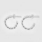 Forever Entwined Twisted Hoops