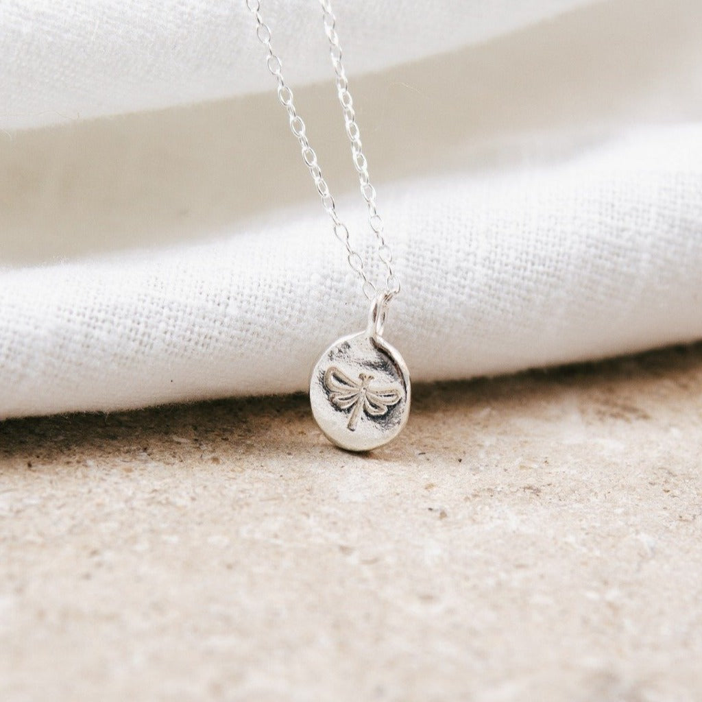 Eco Silver 'Dragonfly Totem' Necklace