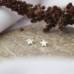 Simple Star Sterling Silver Studs