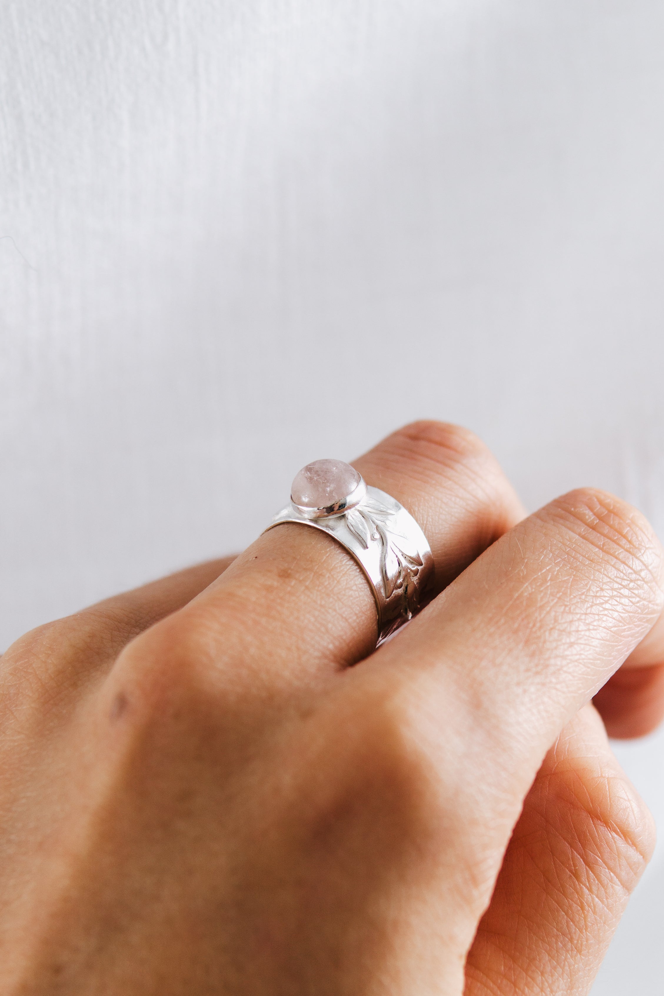 'Vintage Rose' Silver Statement Ring