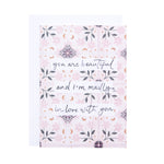 'Madly in Love' Greetings Card